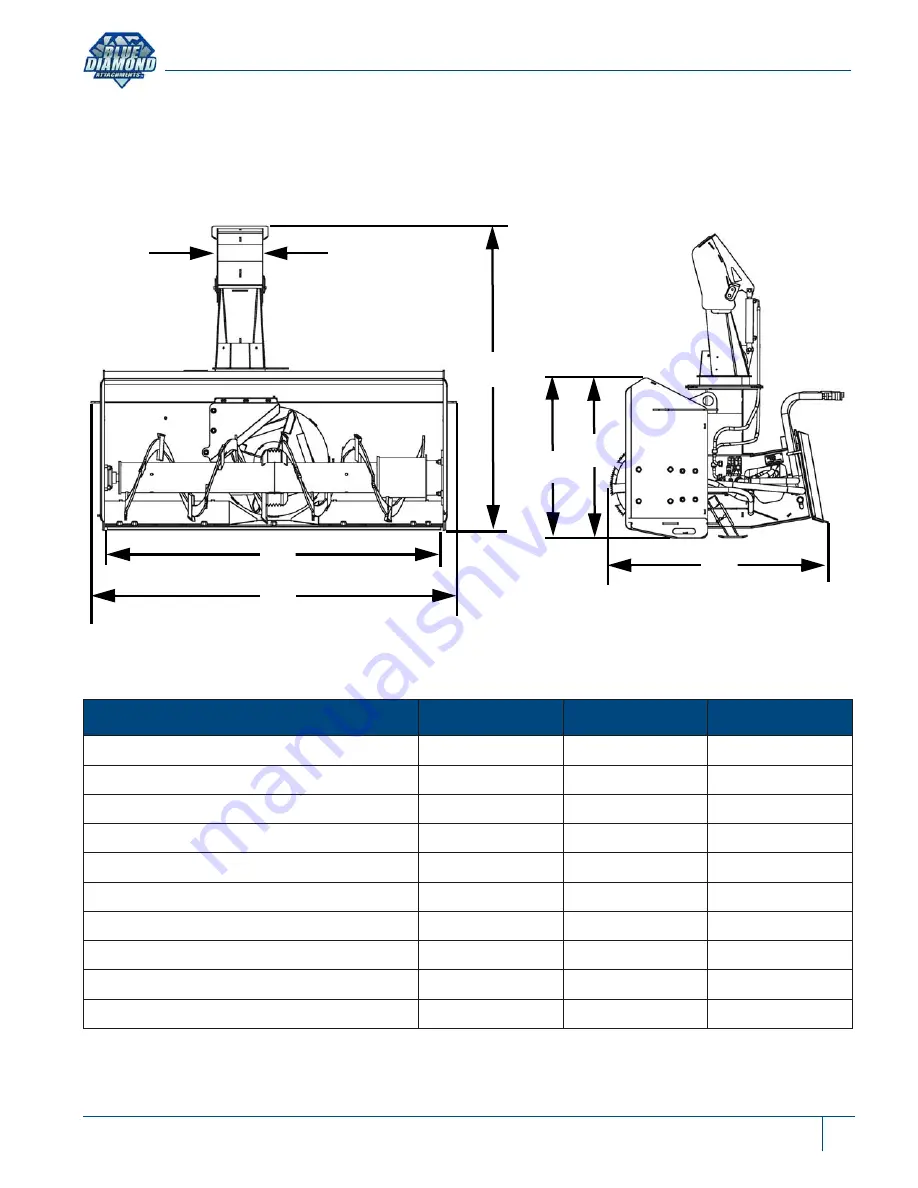 Blue Diamond EXTREME DUTY SNOW BLOWER 68 Operation And Maintenance Manual Download Page 67