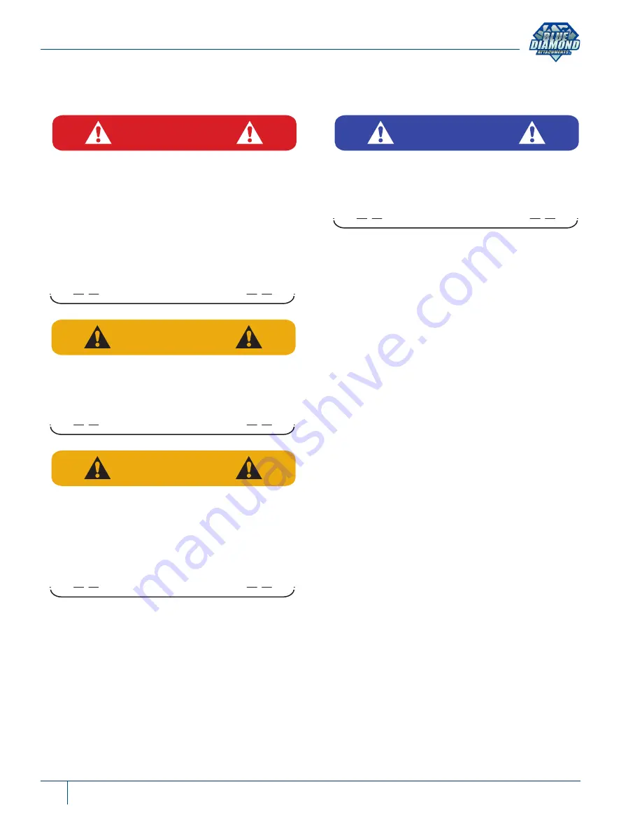 Blue Diamond POWER RAKE Operation And Maintenance Manual Download Page 36