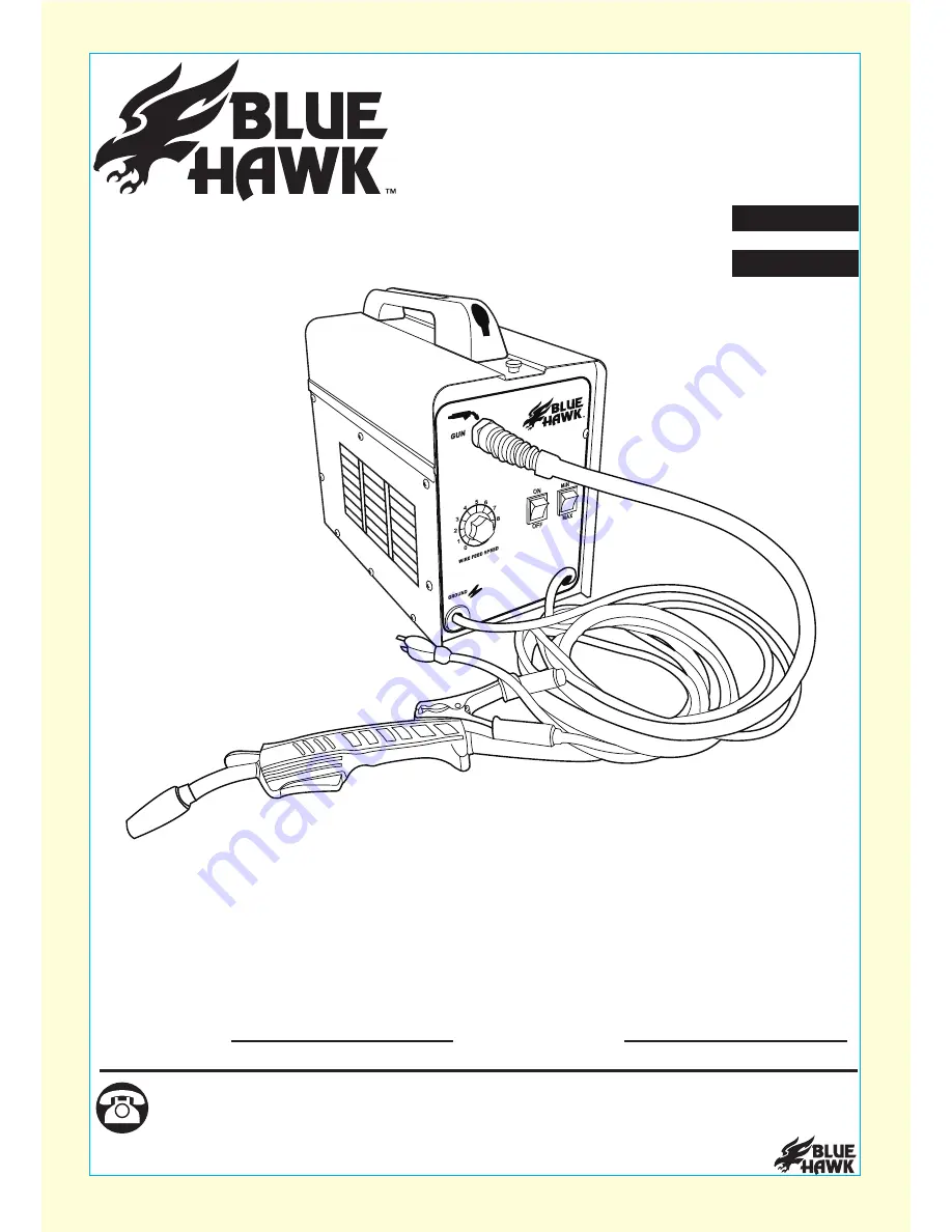 Blue Hawk FLUX-MIG 100 SGY-WELDER1 User Manual Download Page 1