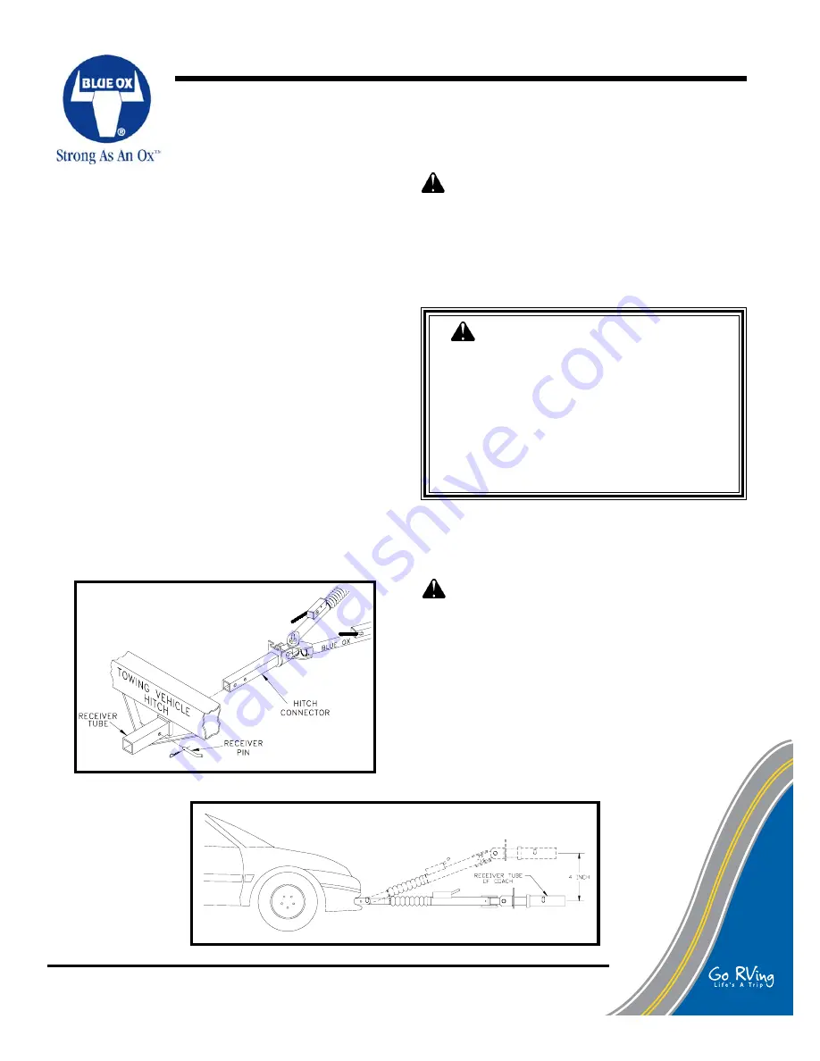 Blue Ox AVENTA II Operator And Installation Manual Download Page 3