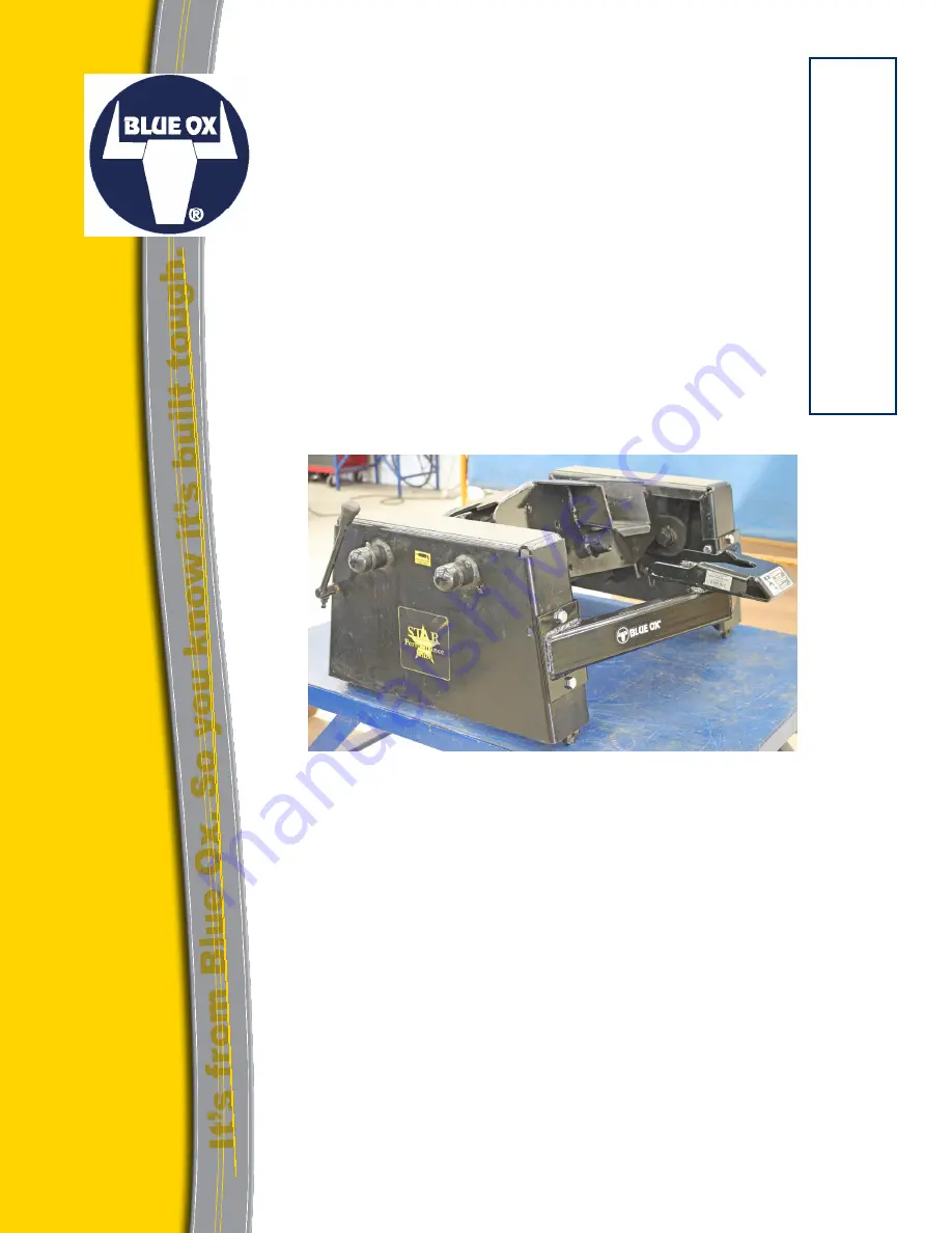 Blue Ox BedSaver BXR5300 Operator And Installation Manual Download Page 1