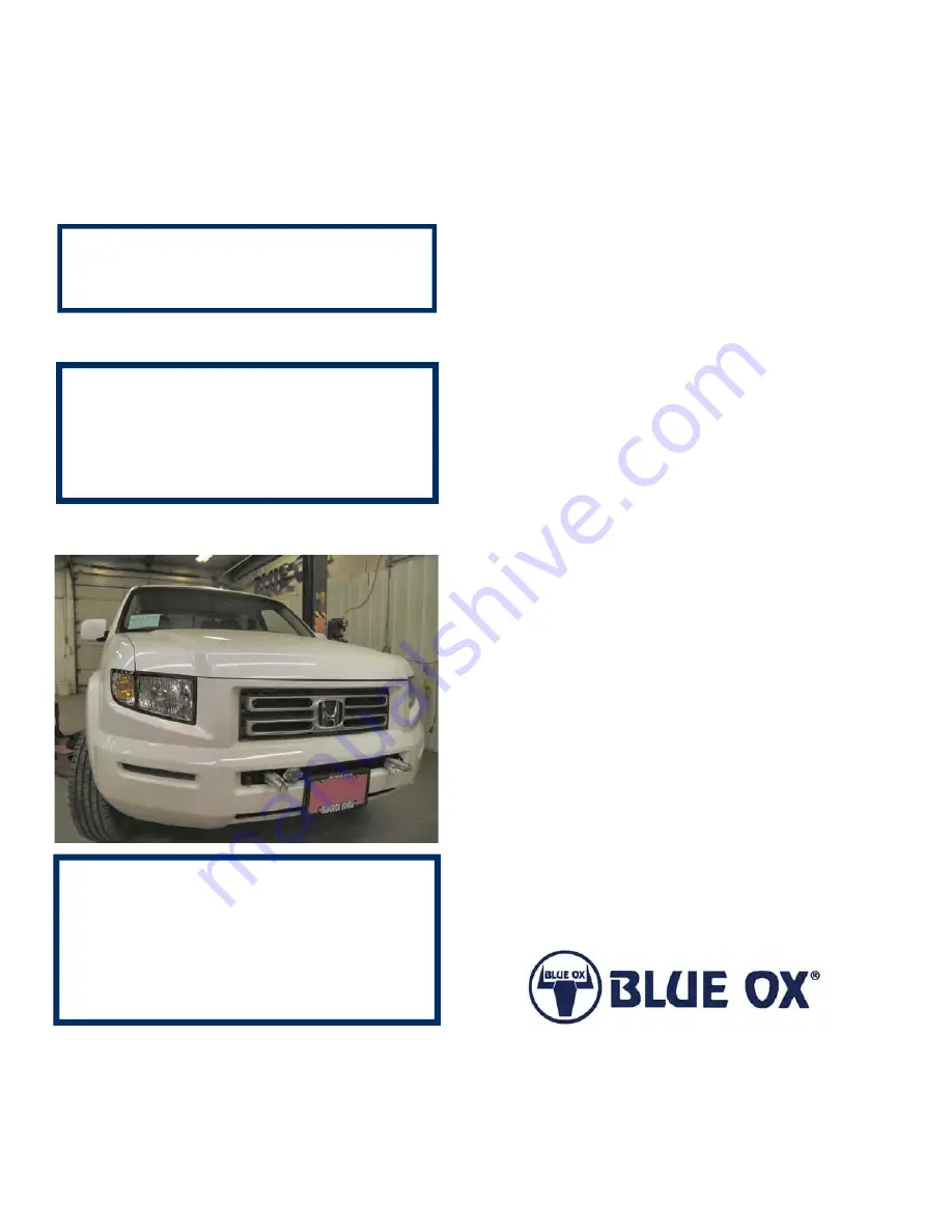 Blue Ox BX2239 Installation Instructions Manual Download Page 8