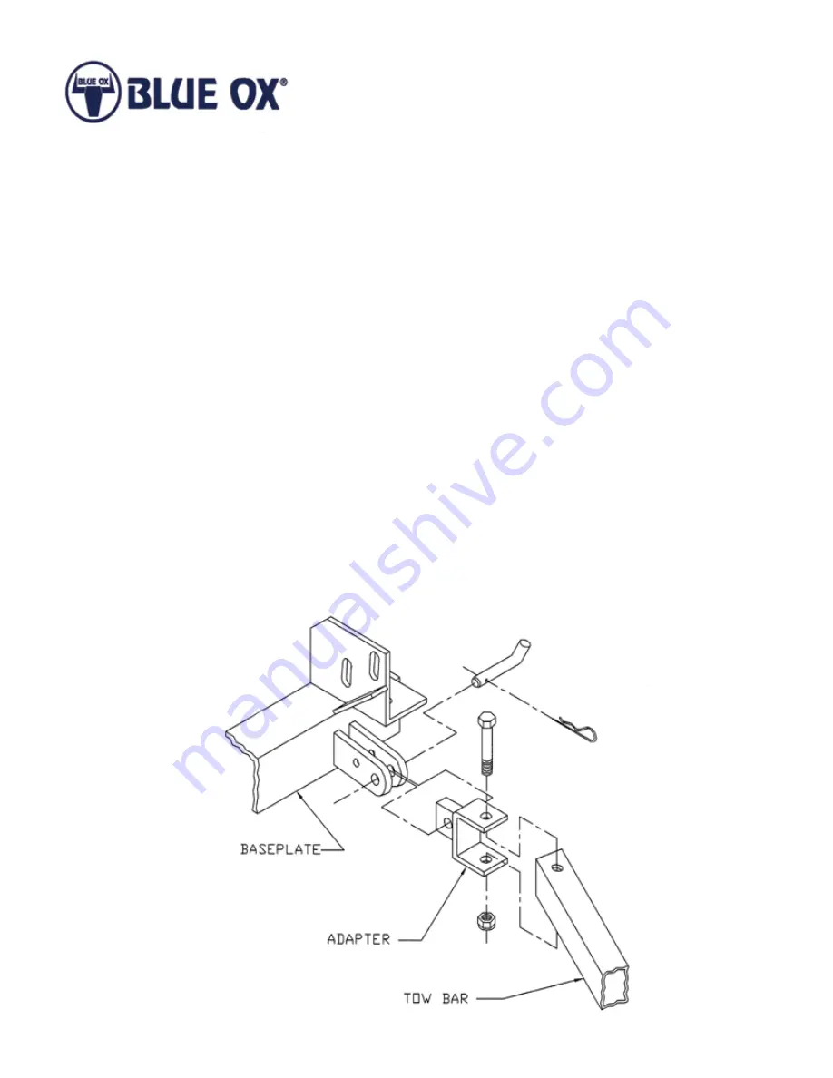 Blue Ox BX8833 Installation Instructions Download Page 1