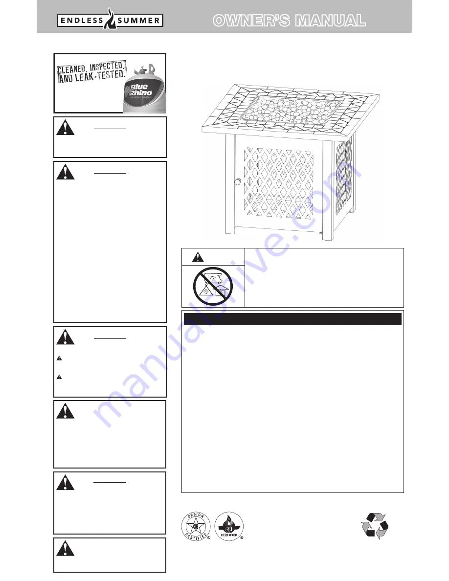 Blue Rhino GAD1429SP Скачать руководство пользователя страница 1