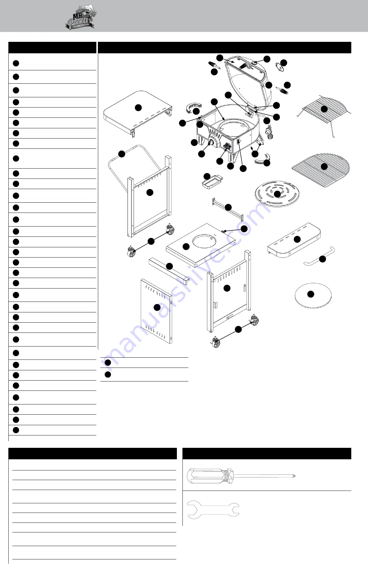 Blue Rhino Mr. Pizza GOC1509MR Owner'S Manual Download Page 17