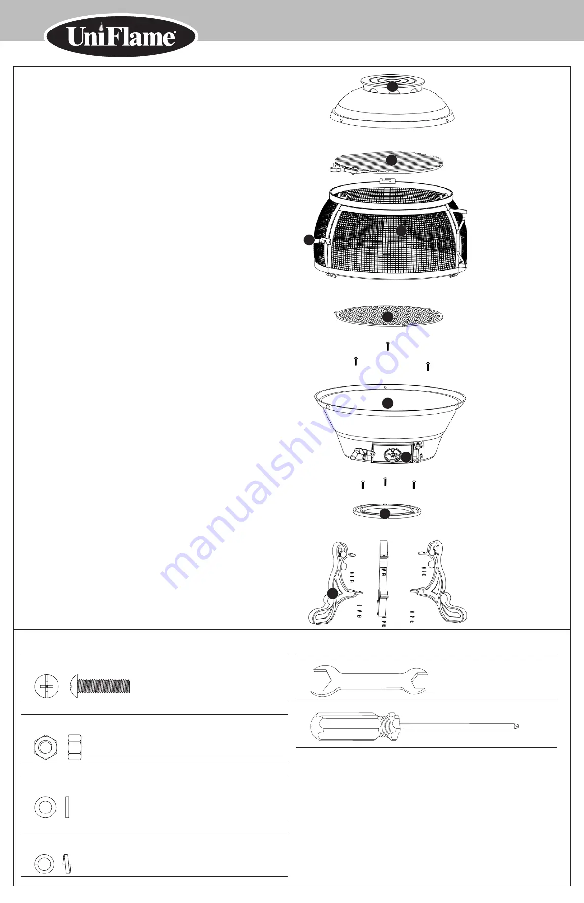 Blue Rhino UniFlame 252207 Owner'S Manual Download Page 5