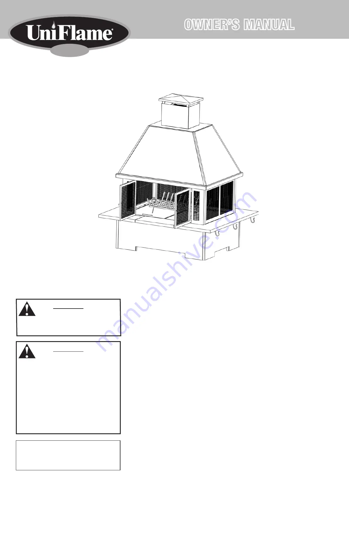 Blue Rhino Uniflame Gold WAF508H Скачать руководство пользователя страница 1