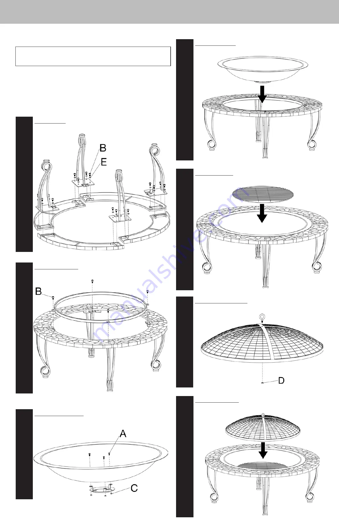 Blue Rhino Uniflame WAF517A Owner'S Manual Download Page 3