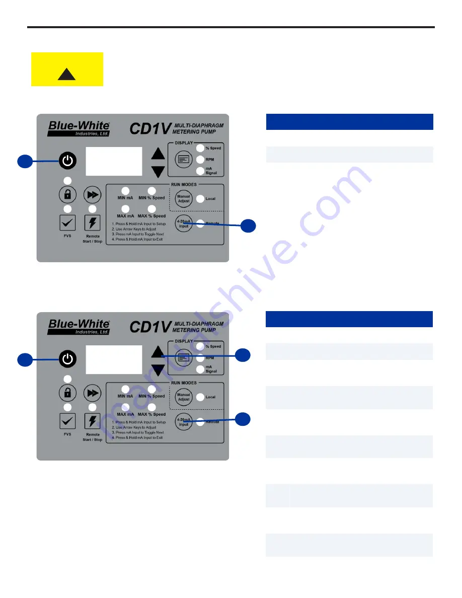 Blue-White CHEM-FEED CD1 Series Скачать руководство пользователя страница 9