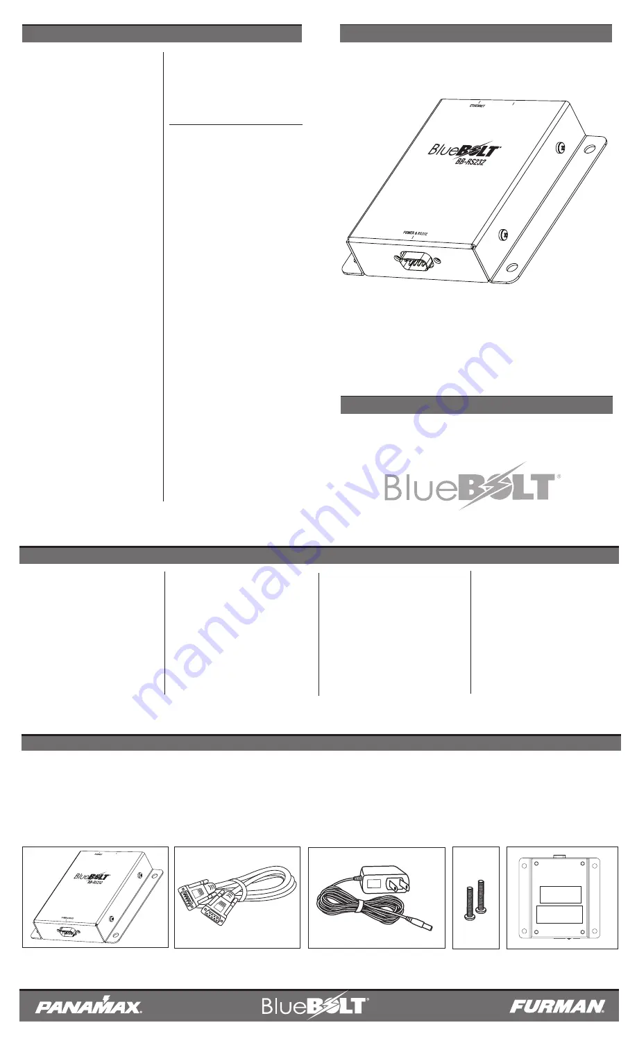 BlueBOLT BB-RS232 Скачать руководство пользователя страница 1