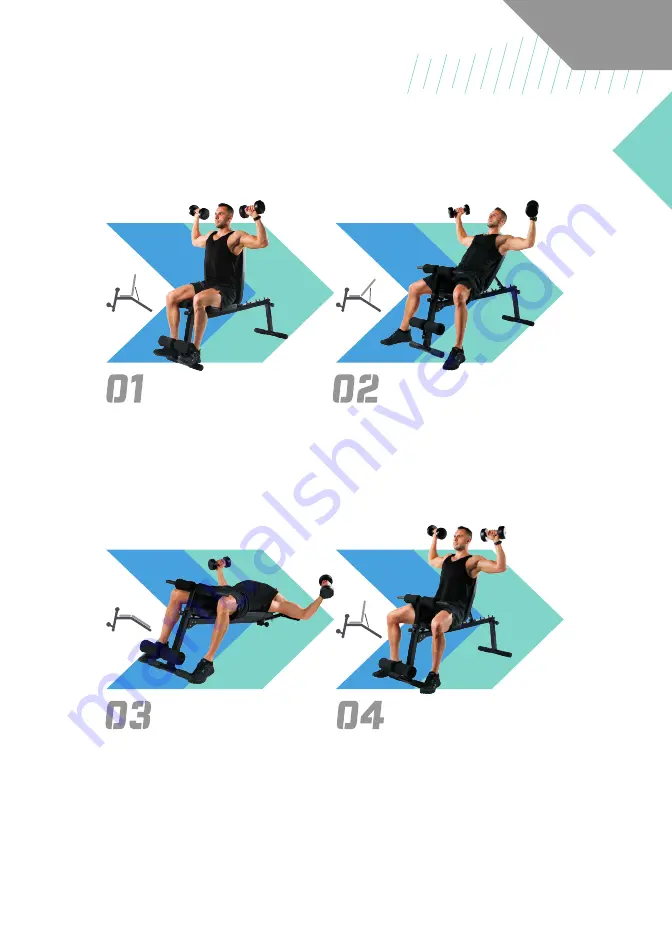 BLUEFIN Fitness LIFT Multi Functional Folding Weights Bench Instruction Manual Download Page 63