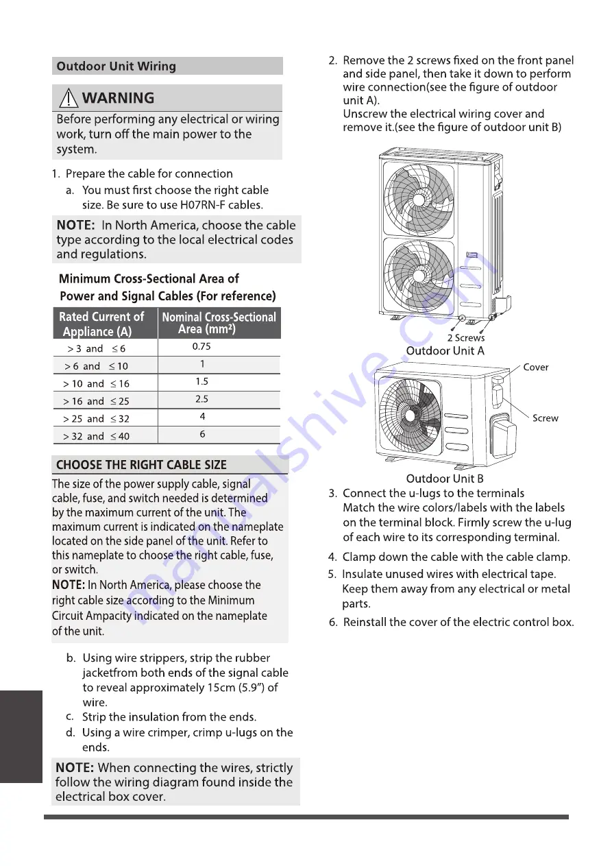 Blueridge BMHH18M22-6C2-6C2 Owner'S Manual & Installation Manual Download Page 38