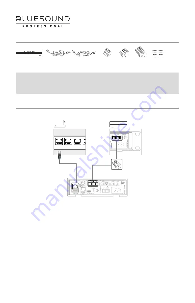 Bluesound Professional B100S Скачать руководство пользователя страница 1