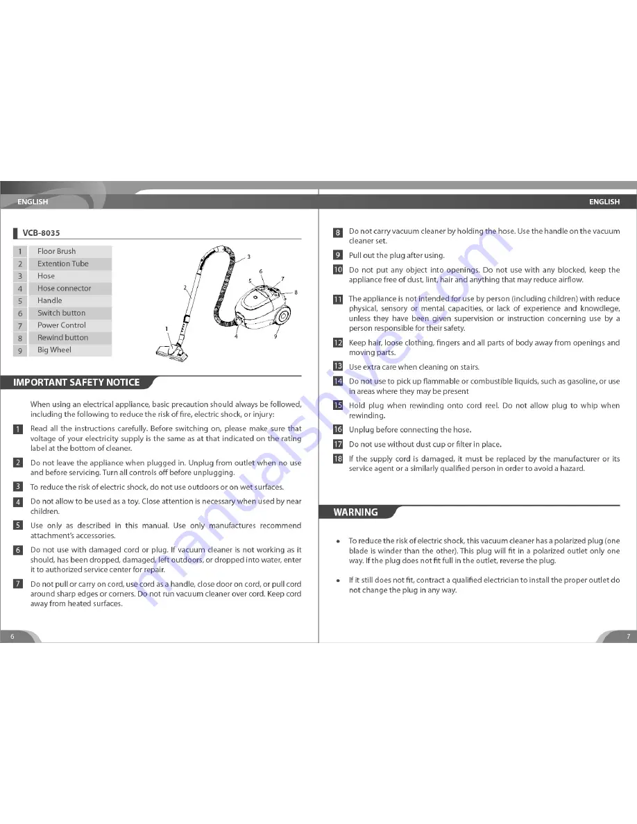 Bluestone HDB-1835V User Manual Download Page 4