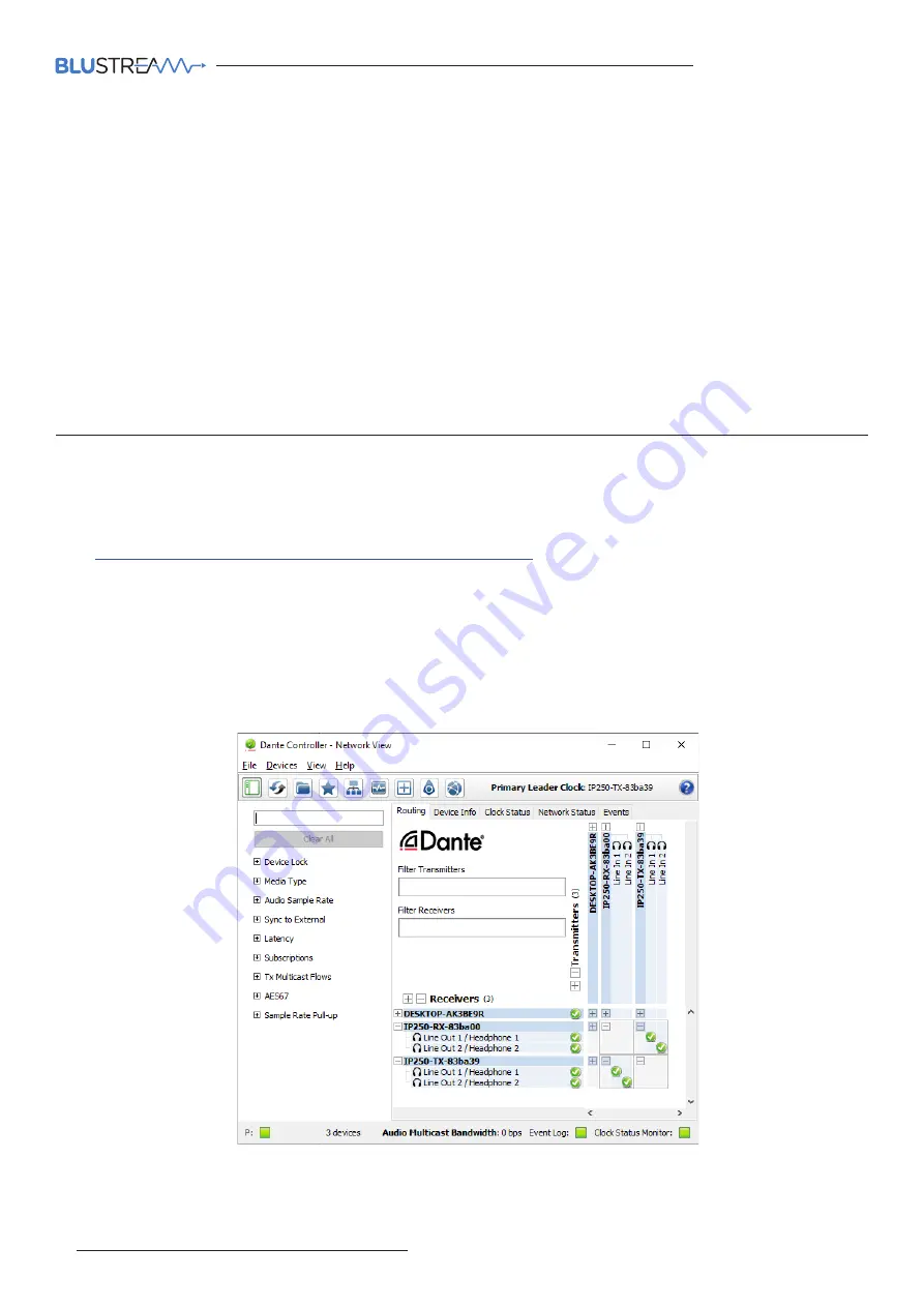 BluStream Multicast IP250UHD-RX User Manual Download Page 10