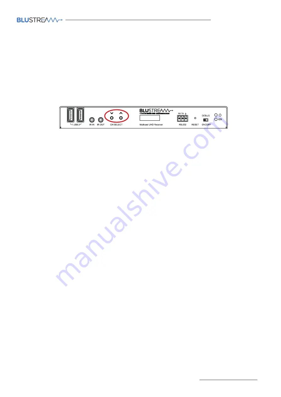 BluStream Multicast IP250UHD-RX User Manual Download Page 21