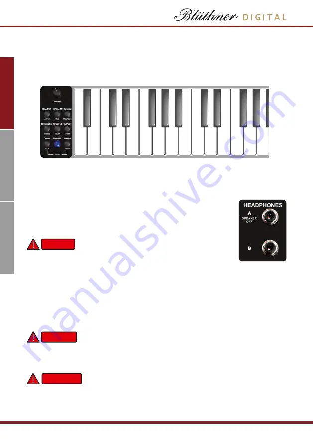 bluthner e-Klavier 1 Art Style Owner'S Manual Download Page 8