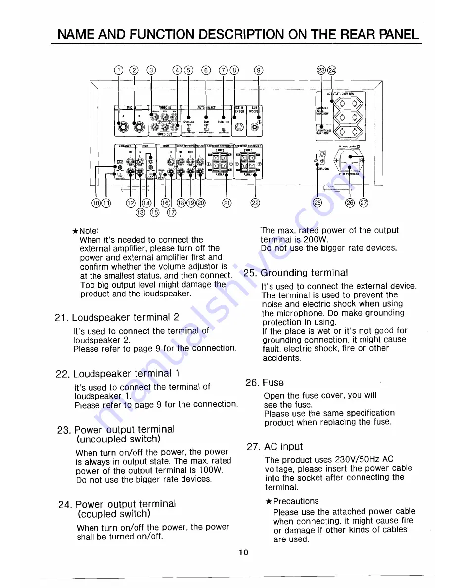 BMB DAX-1000 SE II Operating Instructions Manual Download Page 10