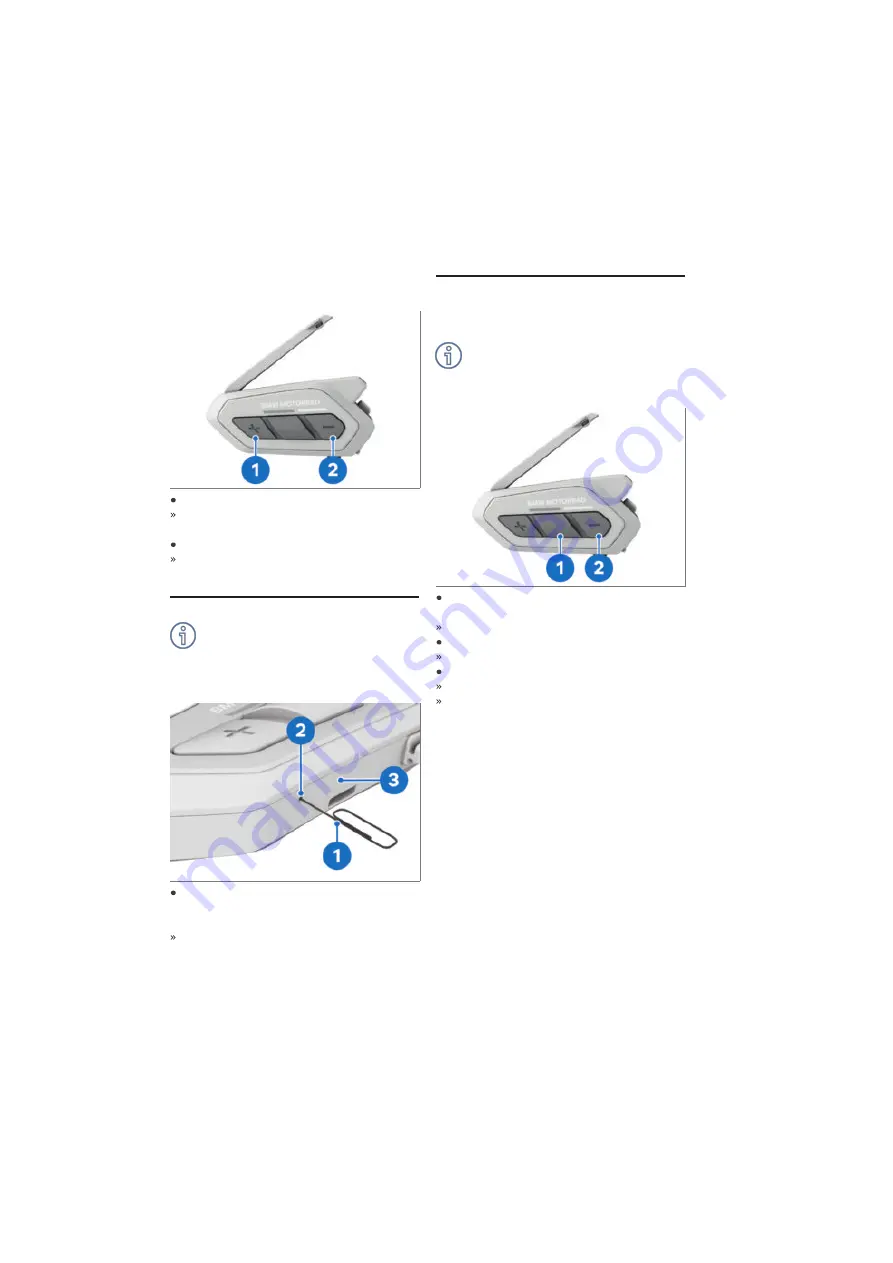 BMW Motorrad ConnectedRide Com U1 Operating Instructions Manual Download Page 18