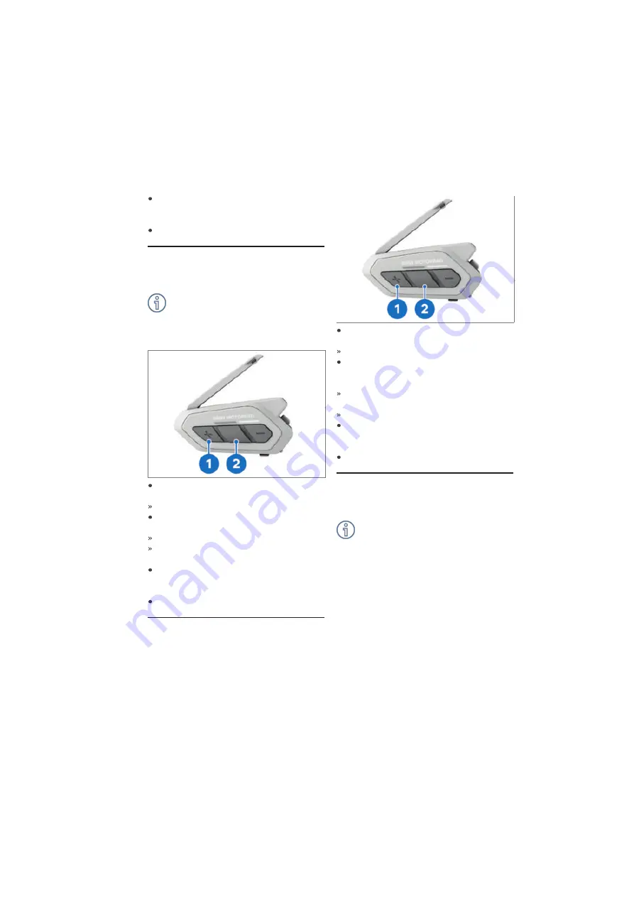 BMW Motorrad ConnectedRide Com U1 Operating Instructions Manual Download Page 23