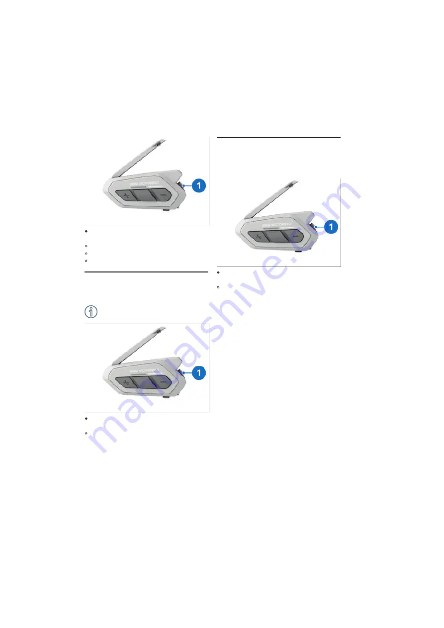 BMW Motorrad ConnectedRide Com U1 Operating Instructions Manual Download Page 30