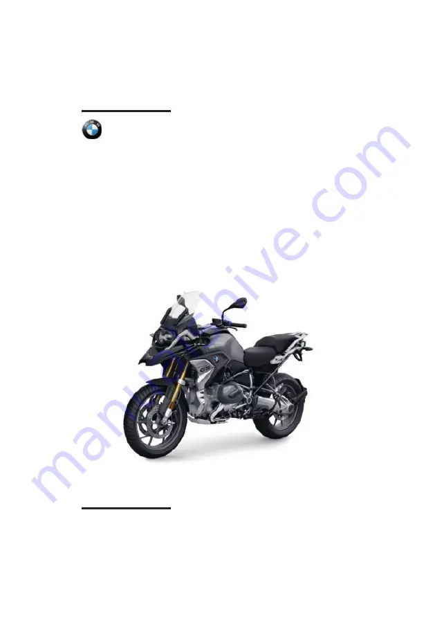 BMW Motorrad R 1250 GS 2020 Скачать руководство пользователя страница 1