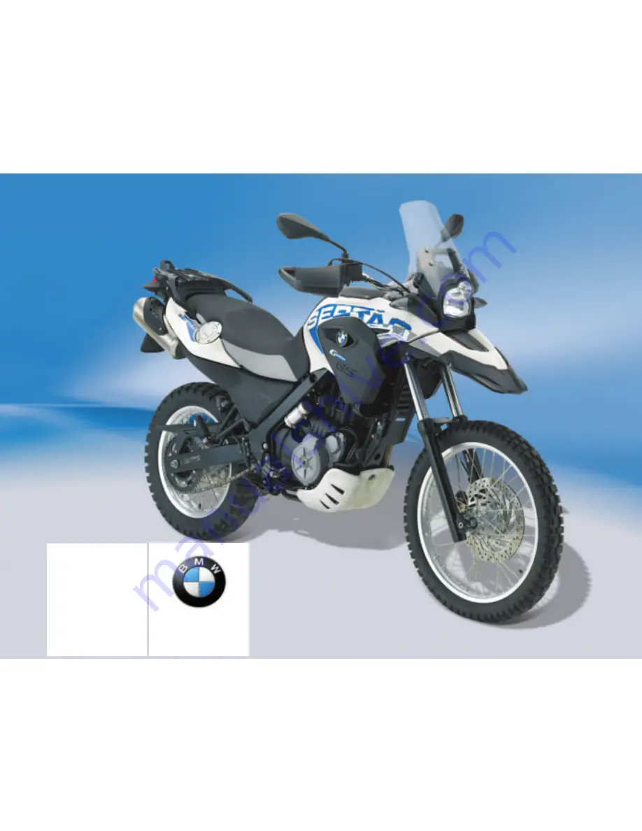 BMW 2012 G 650 GS Sertao Rider'S Manual Download Page 1