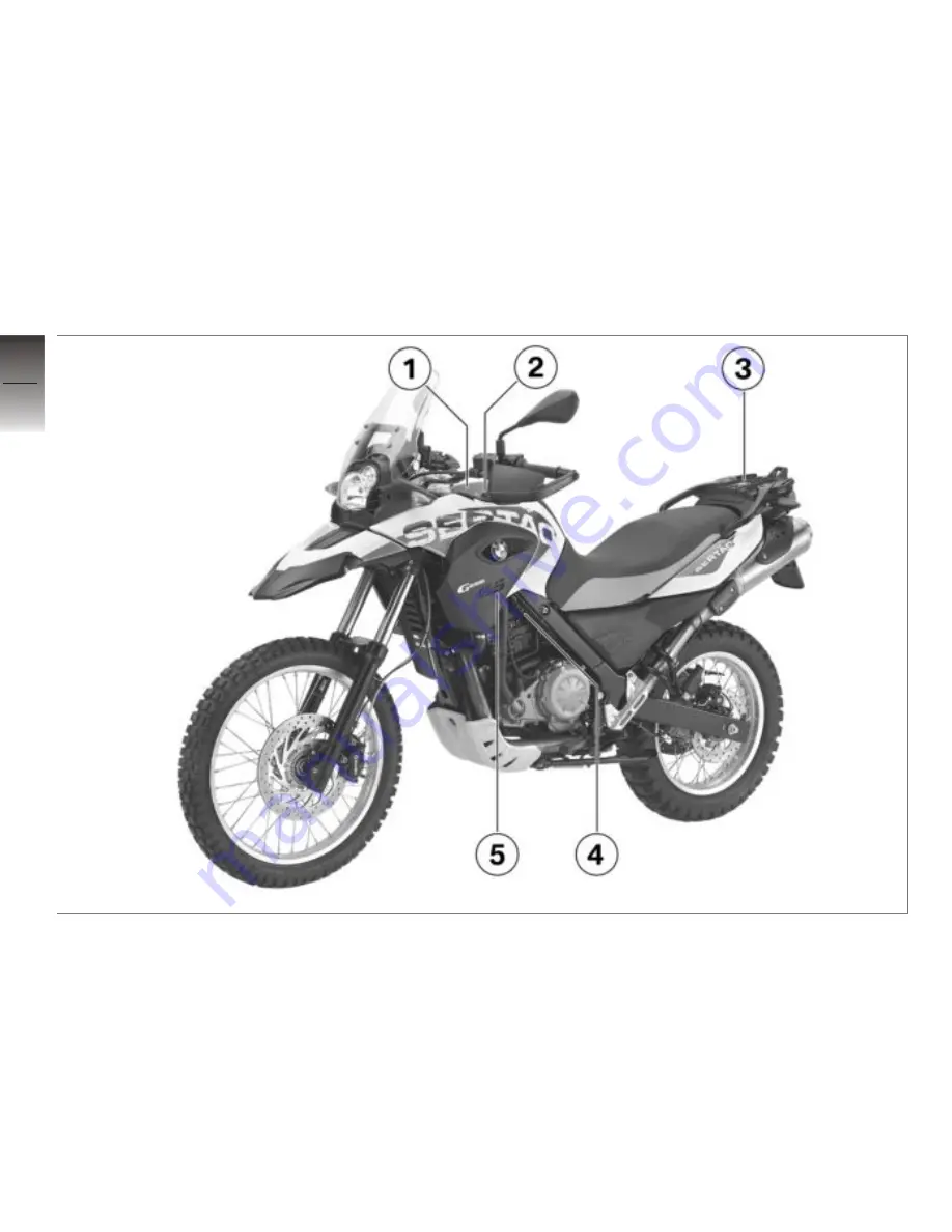 BMW 2012 G 650 GS Sertao Rider'S Manual Download Page 12