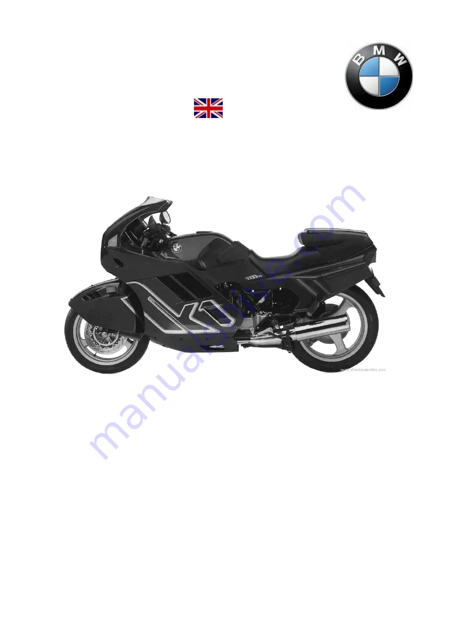 BMW K100RS 16V Repair Manual Download Page 1