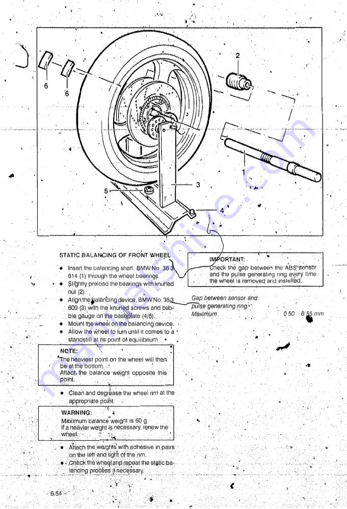 BMW K100RS 16V Repair Manual Download Page 198