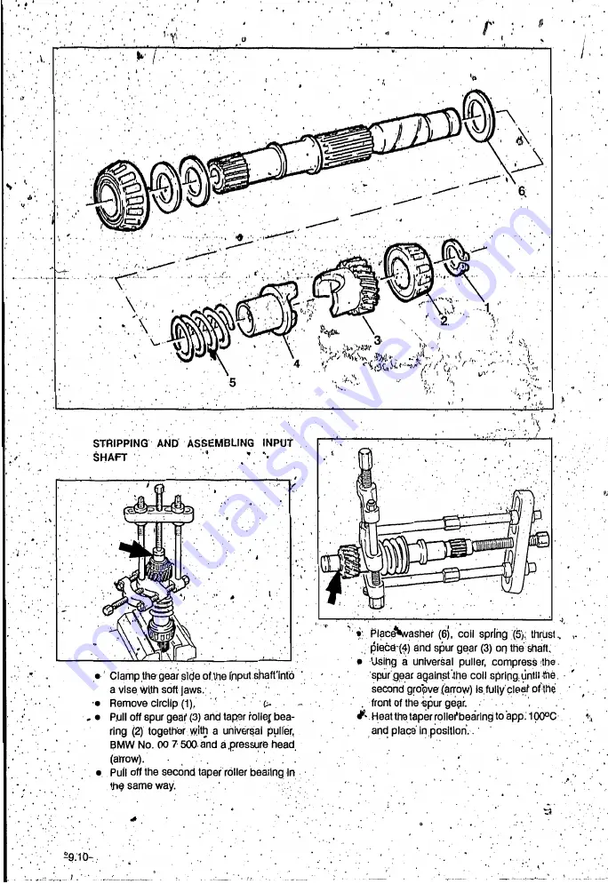 BMW K100RS 16V Repair Manual Download Page 276