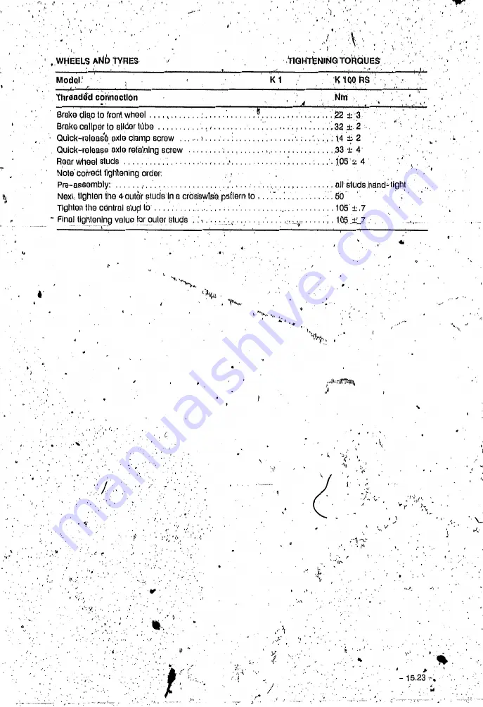 BMW K100RS 16V Repair Manual Download Page 405