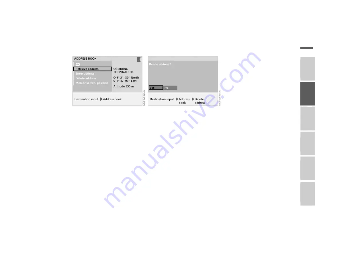 BMW ONBOARD COMPUTER Operating Instructions Manual Download Page 44