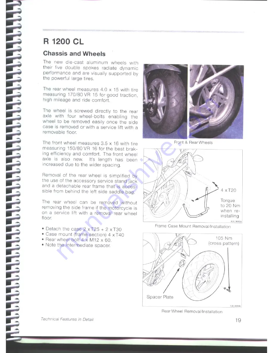 BMW R 1200 CL Service Manual Download Page 21