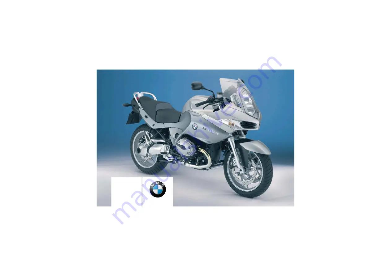 BMW R 1200 ST - Rider'S Manual Download Page 1