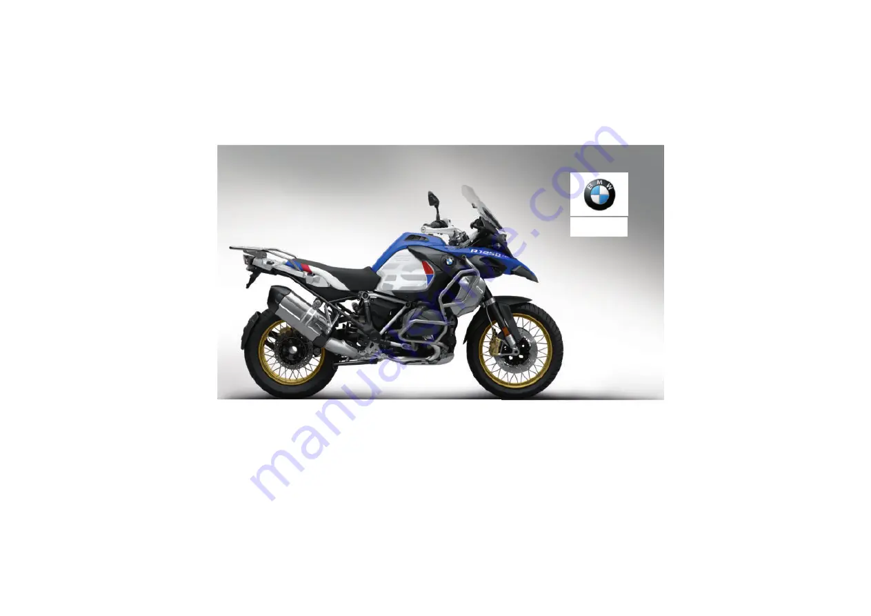 BMW R 1250 GS Adventure HP Supplementary Rider'S Manual Download Page 1