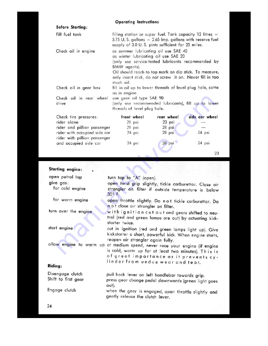 BMW R25/3 1953 Owner'S Manual Download Page 11