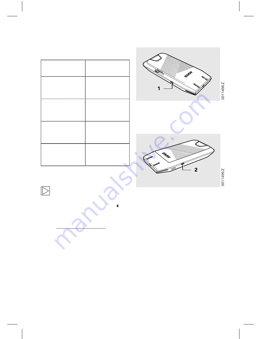 BMW Wireless Charging Station Universal Instructions For Use Manual Download Page 74