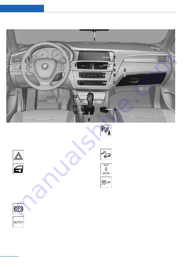 BMW X3 xDrive20d 2013 Owner'S Handbook Manual Download Page 12