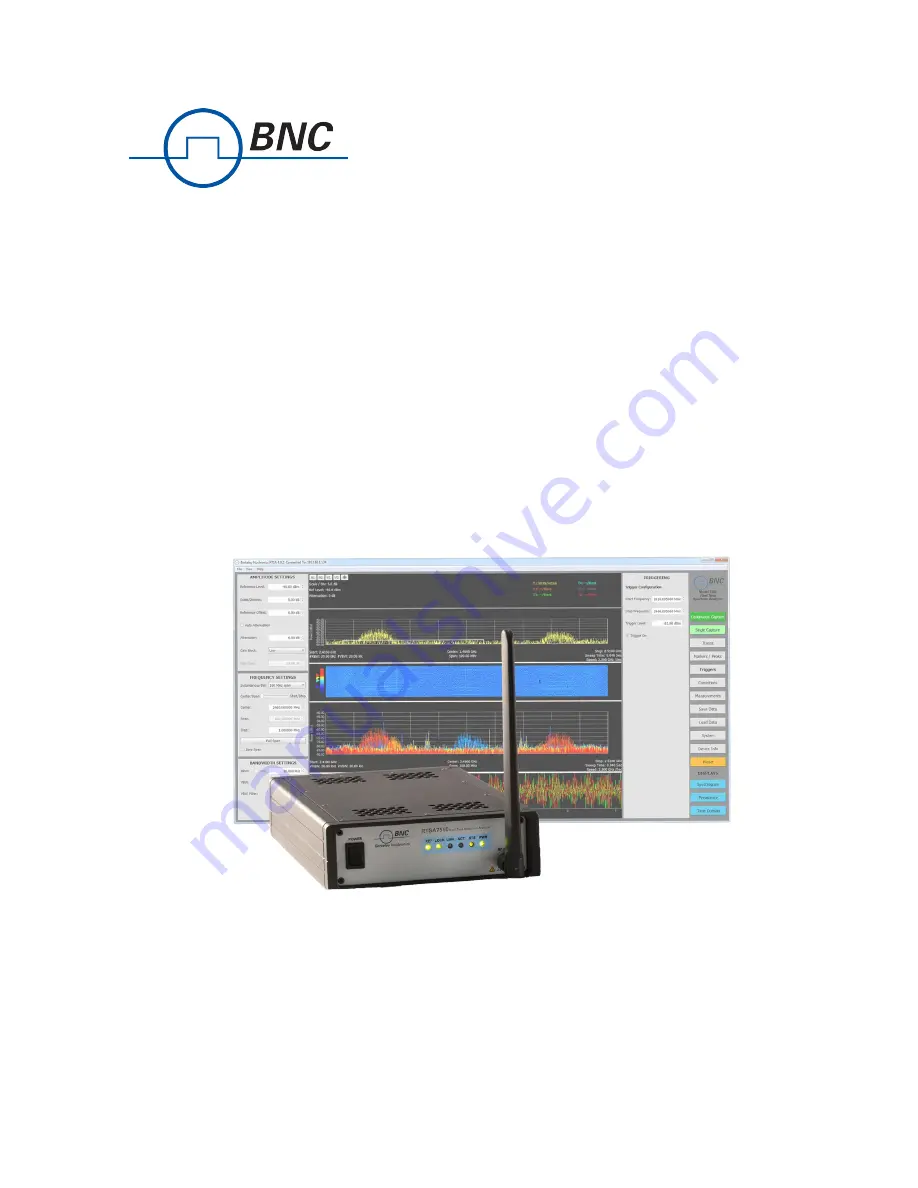 BNC RTSA7550 Скачать руководство пользователя страница 1