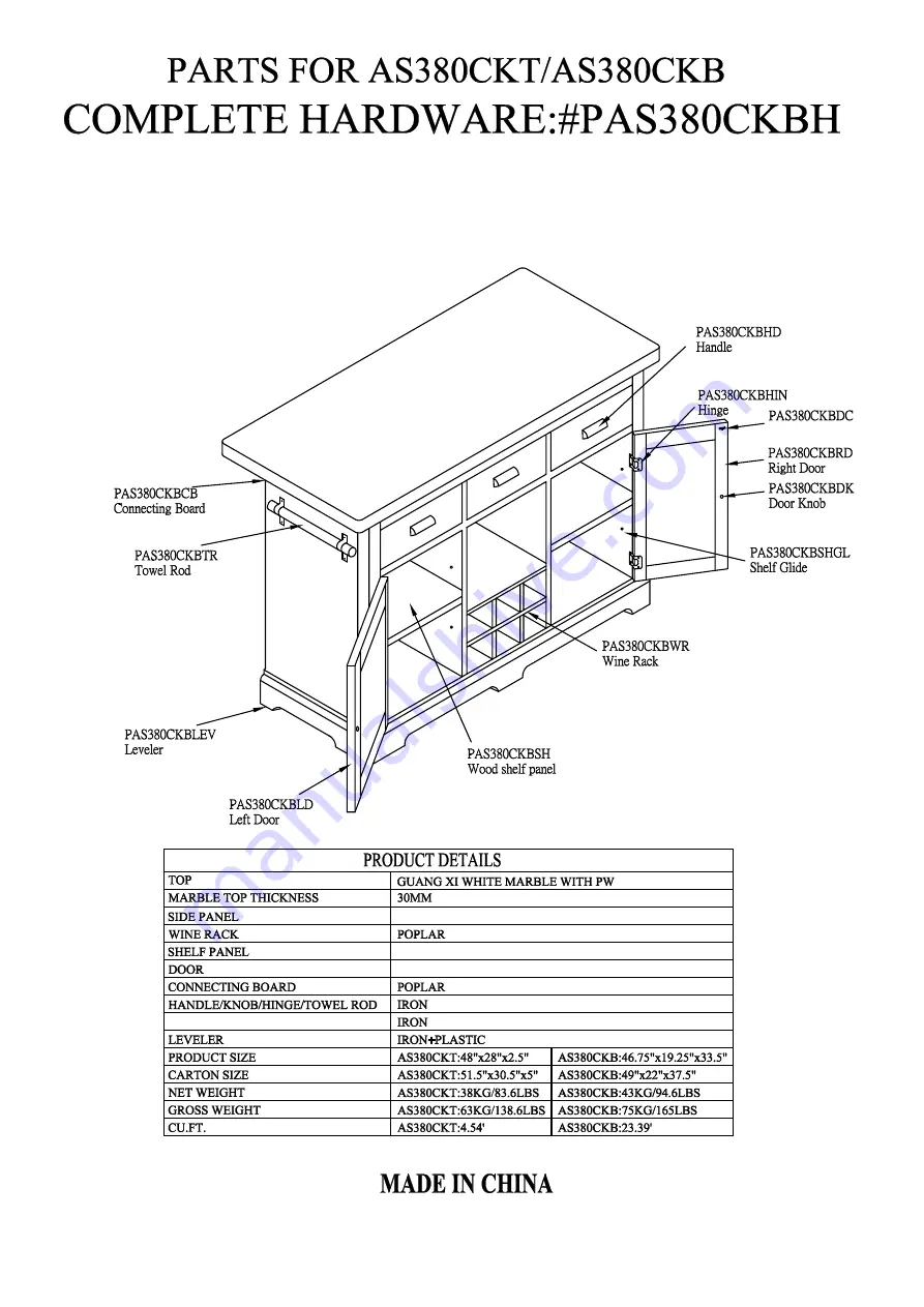 Bob's Discount Furniture AS380CKT Assembly Instructions Download Page 4