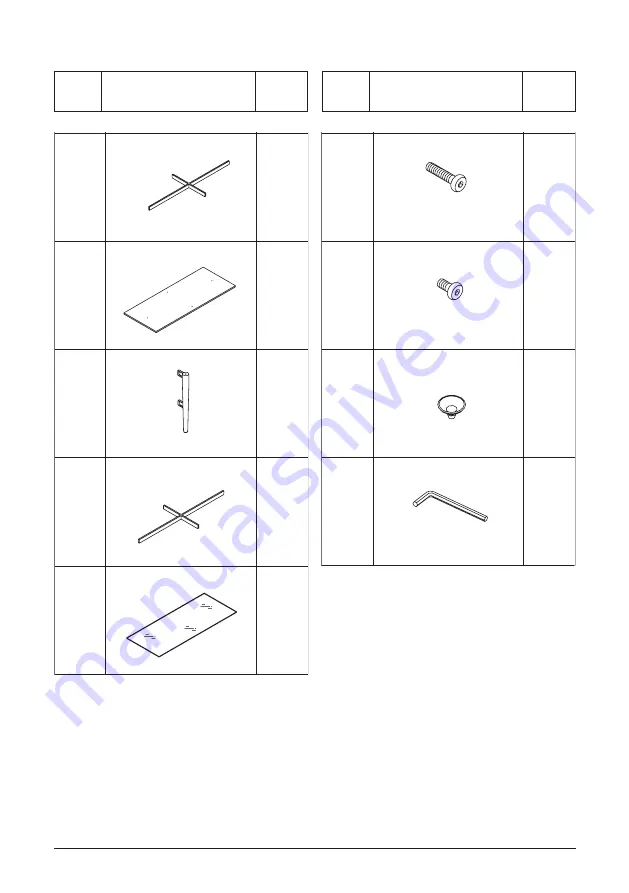 Bob's Discount Furniture Mikael Coffee Table 2014552001 Assembly Instructions Download Page 2