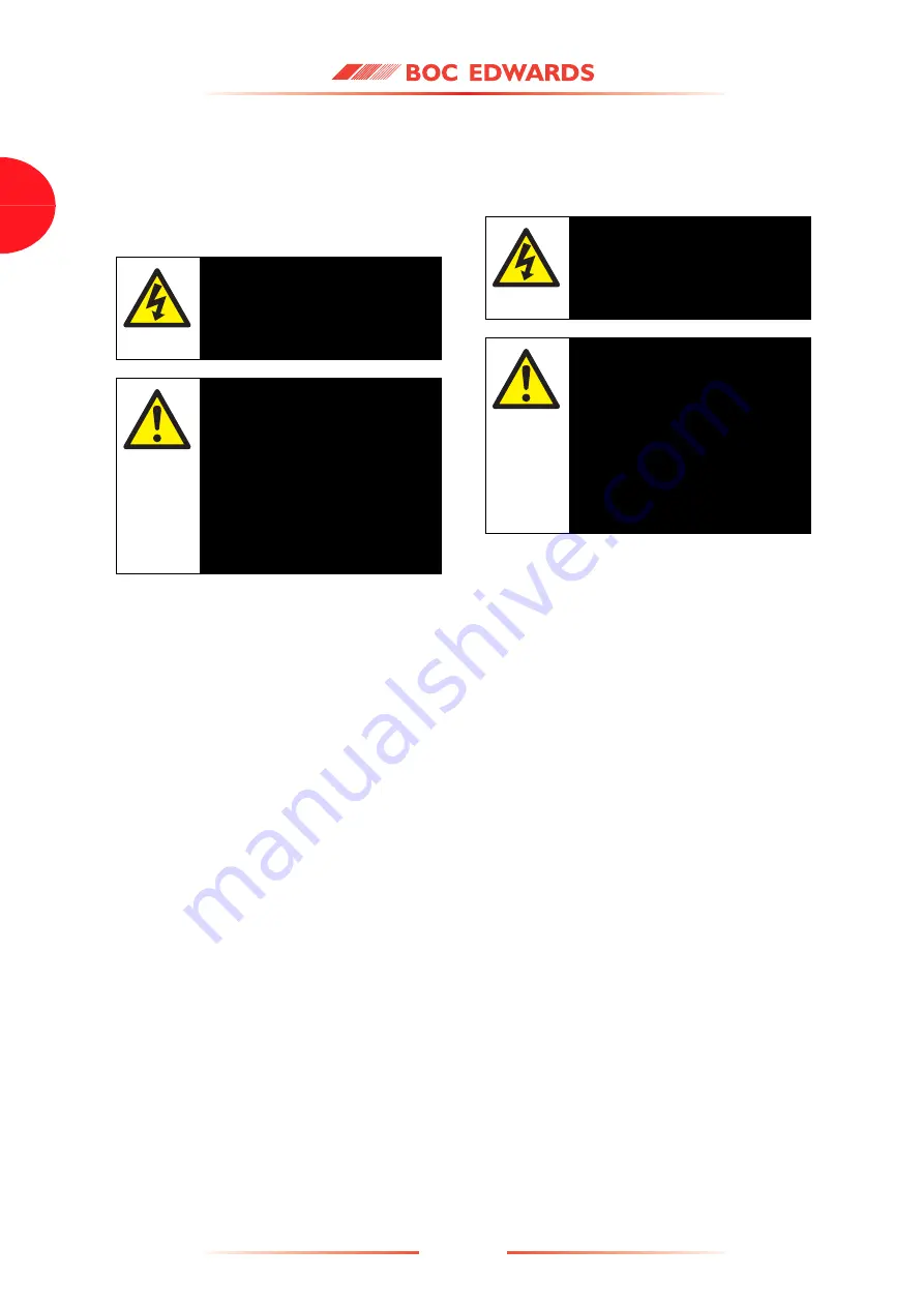 BOC Edwards 18B4B Instruction Manual Download Page 30