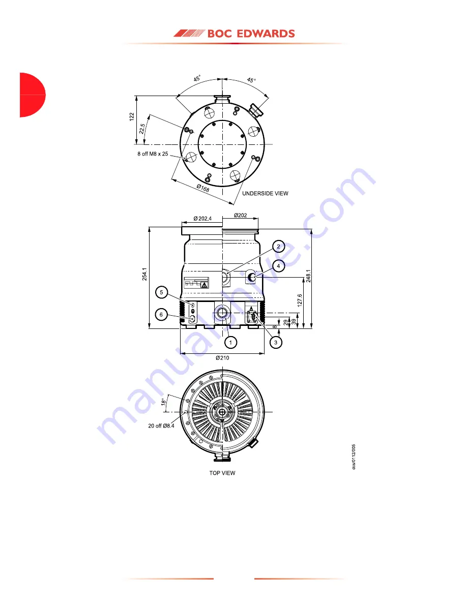 BOC Edwards EXT555H Instruction Manual Download Page 22