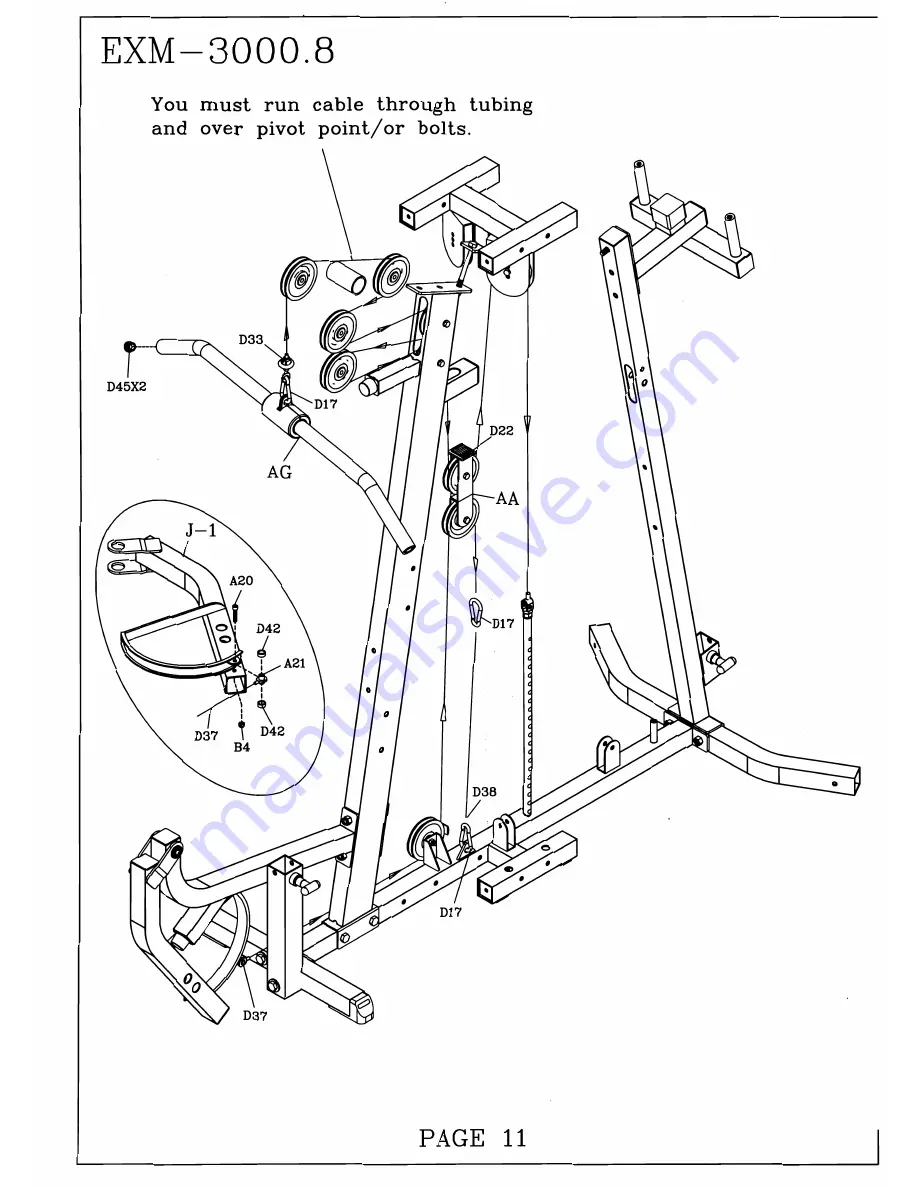 Body Solid 1004 Parts Manual Download Page 12