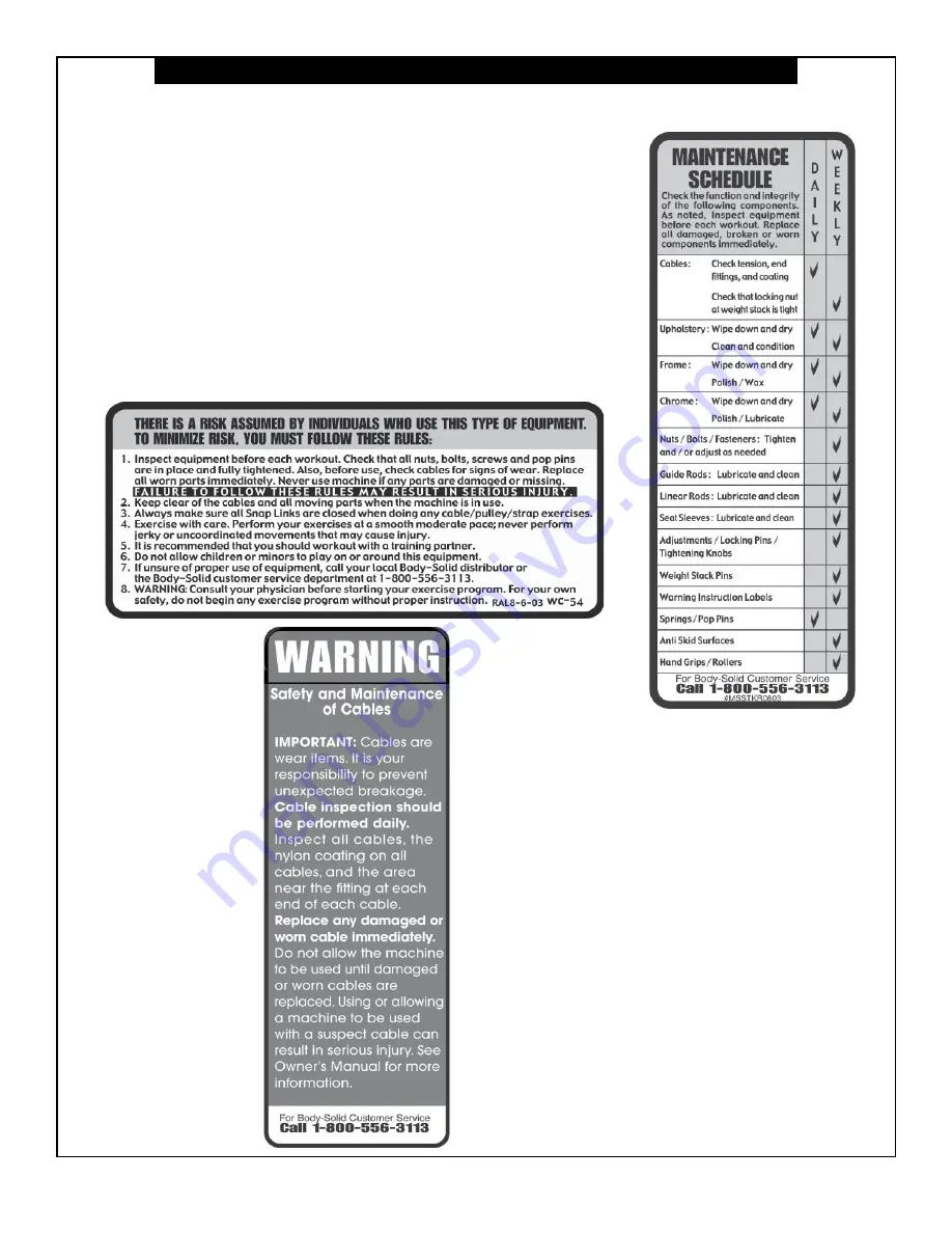 Body Solid DPEC.3 Owner'S Manual Download Page 2