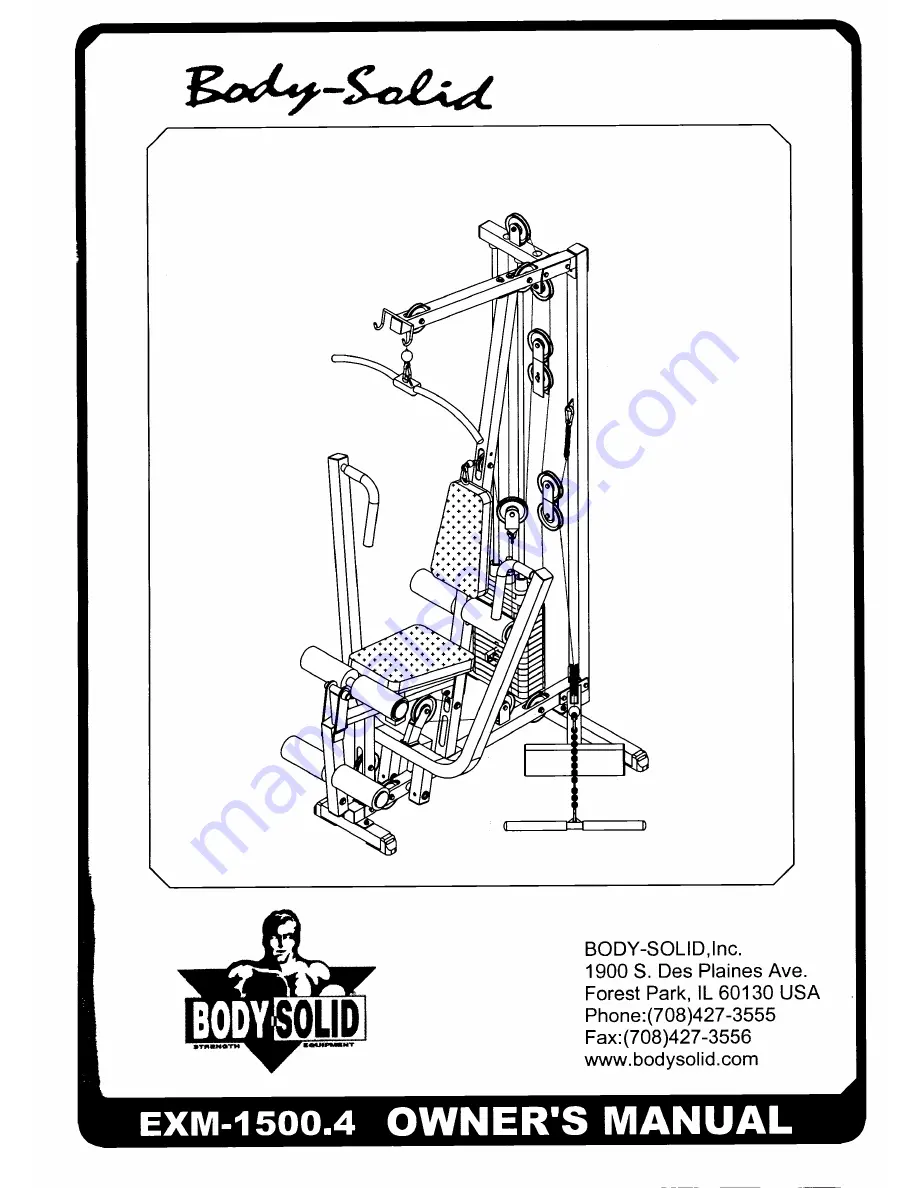 Body Solid EXM-1500.4 Owner'S Manual Download Page 1