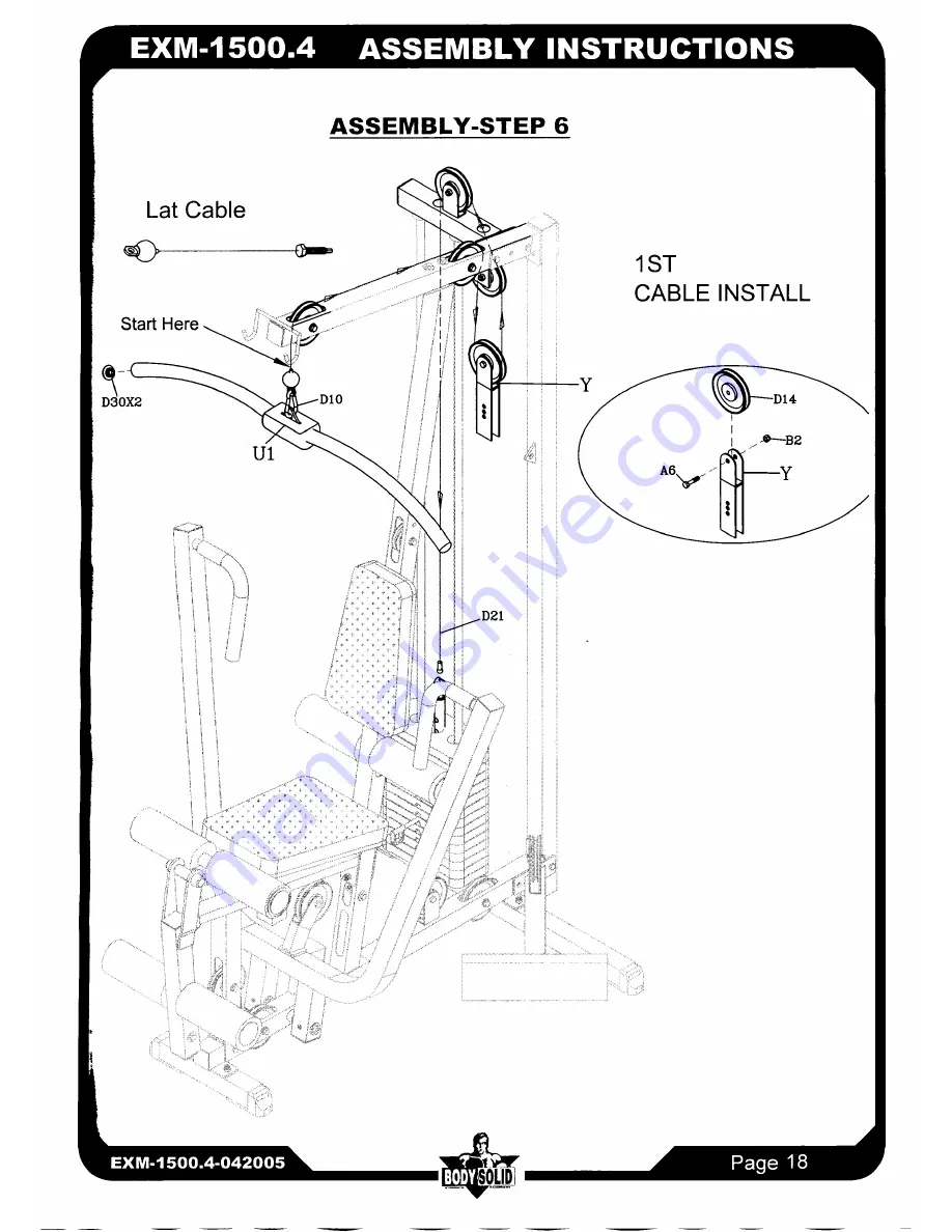 Body Solid EXM-1500.4 Owner'S Manual Download Page 19