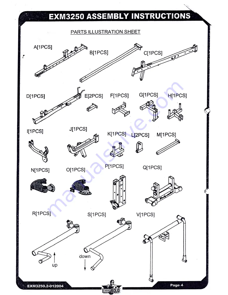 Body Solid EXM-3250.2 Скачать руководство пользователя страница 5