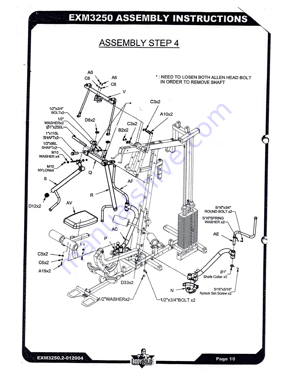 Body Solid EXM-3250.2 Скачать руководство пользователя страница 11